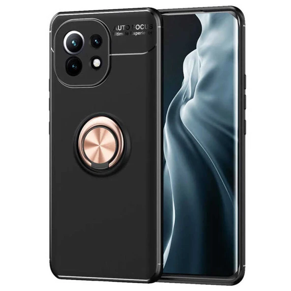 Xiaomi Mi 11 Yüzüklü Power Silikon Kılıf - Resim 4