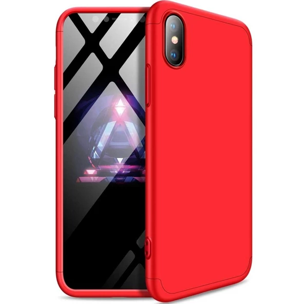 Apple Iphone X Max / XS Max GKK Kılıf 360 Derece Tam Koruma - Resim 3