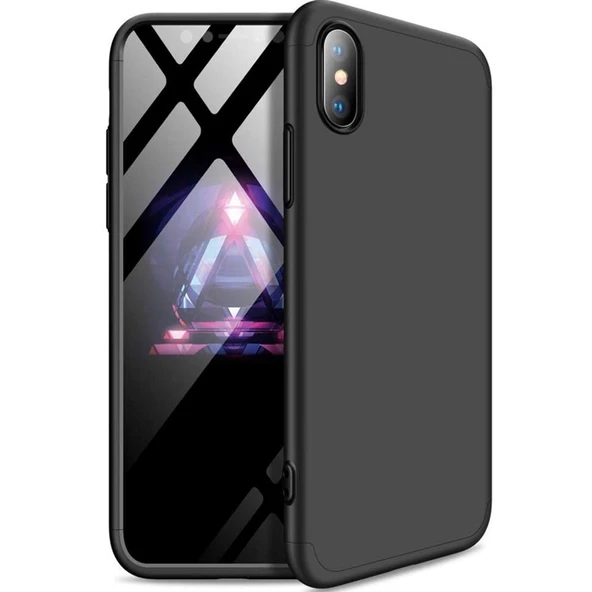 Apple Iphone X Max / XS Max GKK Kılıf 360 Derece Tam Koruma - Resim 6
