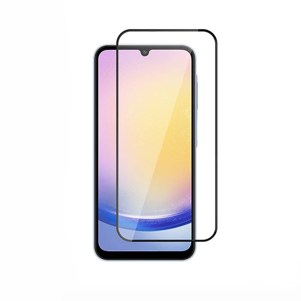 Vendas Samsung Galaxy A25 Zore Kenarları Kırılmaya Dayanıklı Cam Ekran Koruyucu - 8