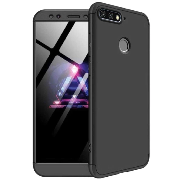 Huawei Honor 7C / Y7 Prime 2018 GKK Kılıf 360 Derece Tam Koruma - Resim 4