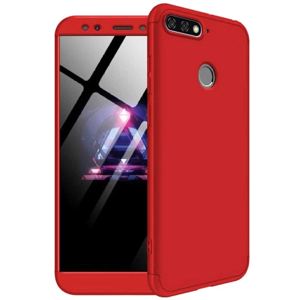 Huawei Honor 7C / Y7 Prime 2018 GKK Kılıf 360 Derece Tam Koruma - Resim 7