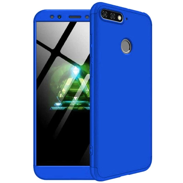 Huawei Honor 7C / Y7 Prime 2018 GKK Kılıf 360 Derece Tam Koruma - Resim 8