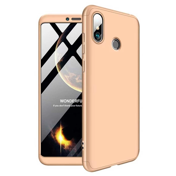 Xiaomi Mi Max 3 GKK Kılıf 360 Derece Tam Koruma - Resim 7
