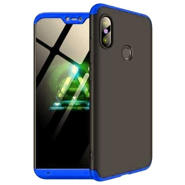 Xiaomi Mi A2 Lite GKK Kılıf 360 Derece Tam Koruma - Resim 3