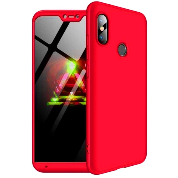 Xiaomi Mi A2 Lite GKK Kılıf 360 Derece Tam Koruma - Resim 7
