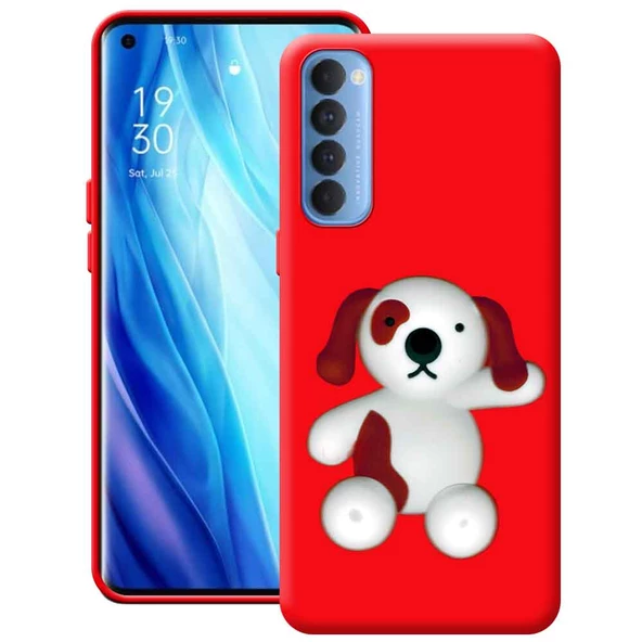 Oppo Reno 4 Pro Cartoon Silikon Telefon Kılıfı