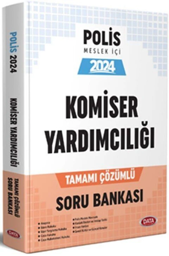 2024 Polis Meslek İçi Komiser Yardımcılığı Soru Bankası Data Yayınları