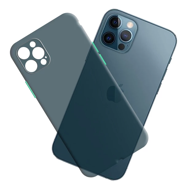 Apple Iphone 12 Pro Max Ultra İnce Zar Telefon Kılıfı - Resim 3