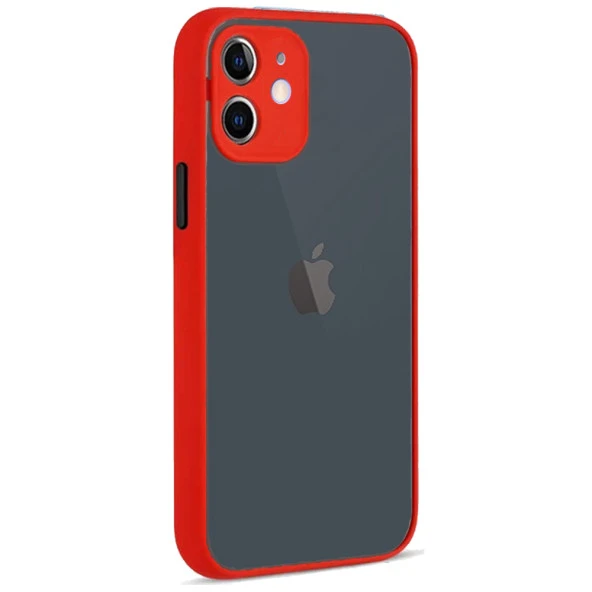 Apple iPhone 12 Montreal Arkası Şeffaf Sert Silikon Kılıf ürün görseli 1