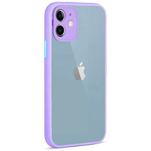 Apple Iphone 12 Mini  Montreal Arkası Şeffaf Sert Silikon Kılıf - Resim 3