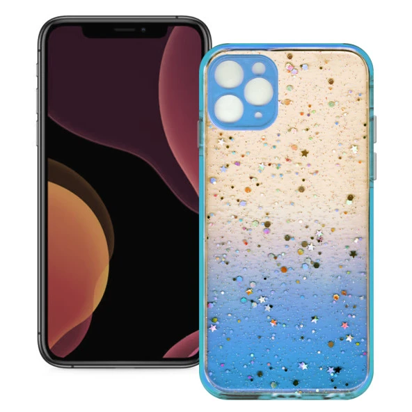 Apple Iphone 11 Pro Max Simli Şeffaf Sert Slikon Kılıf - Resim 4
