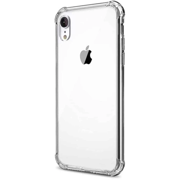 Apple IPhone XR Shock Absorbing Darbe Emicili Şeffaf Silikon Kılıf - Resim 2