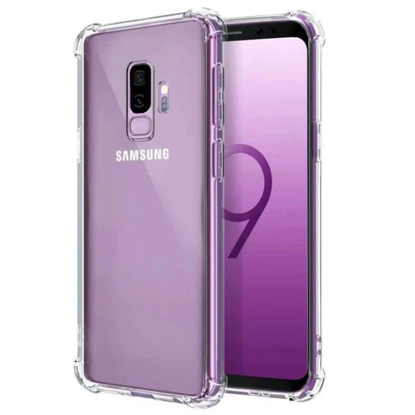 Samsung Galaxy S9 Shock Absorbing Darbe Emicili Şeffaf Silikon Kılıf ürün görseli 1