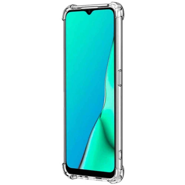Oppo A5 2020 / A9 2020 Shock Absorbing Darbe Emicili Şeffaf Silikon Kılıf - Resim 2