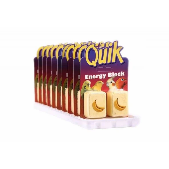 Quik Kuşlar İçin Enerji Blok Gaga Taşı Muzlu 2li