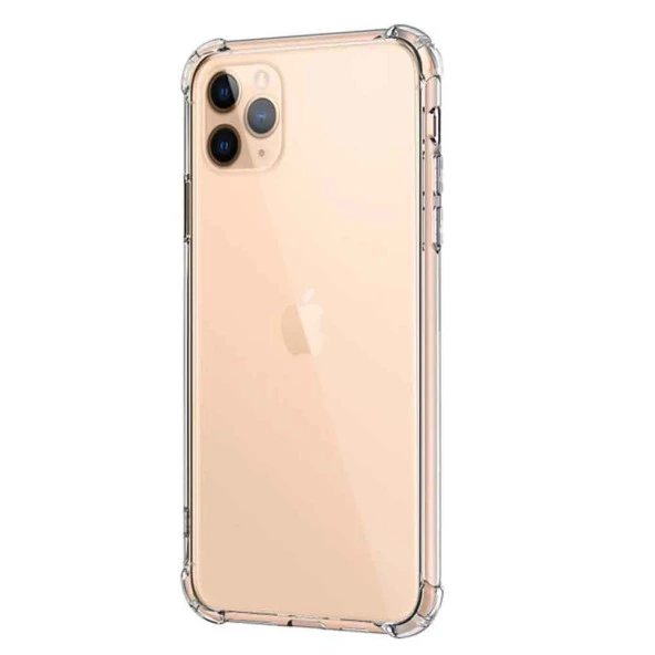 Apple IPhone 12 Pro Shock Absorbing Darbe Emicili Şeffaf Silikon Kılıf - Resim 2