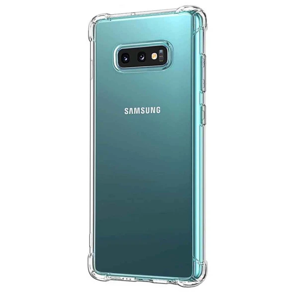 Samsung Galaxy S10 Shock Absorbing Darbe Emicili Şeffaf Silikon Kılıf - Resim 2
