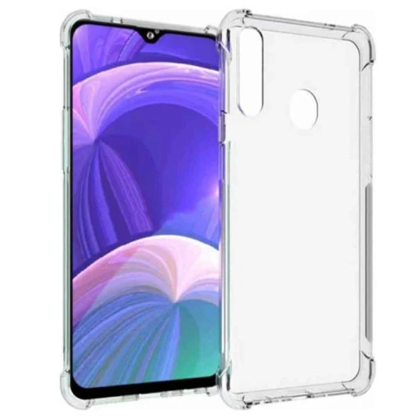 Realme 6 Shock Absorbing Darbe Emicili Şeffaf Silikon Kılıf ürün görseli 1