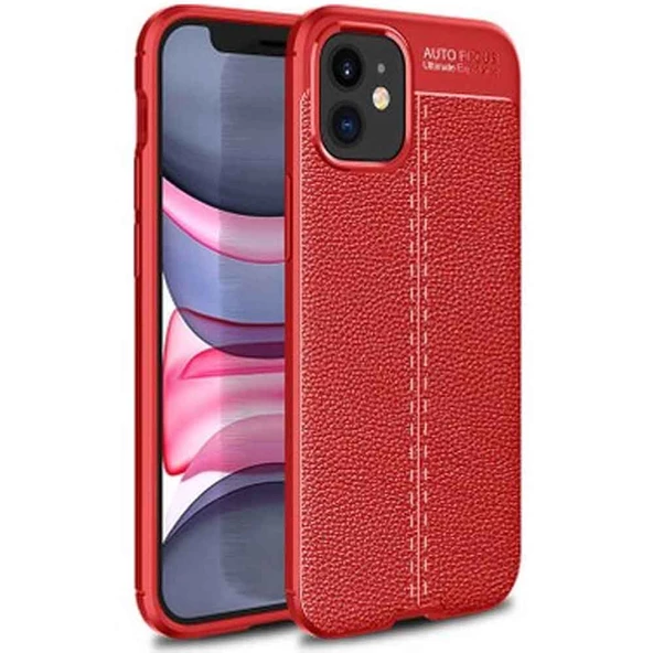 Apple IPhone 12 Mini Deri Görünümlü Firo Silikon Kılıf - Resim 2