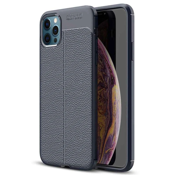 Apple IPhone 12 Pro Max Deri Görünümlü Firo Silikon Kılıf - Resim 6