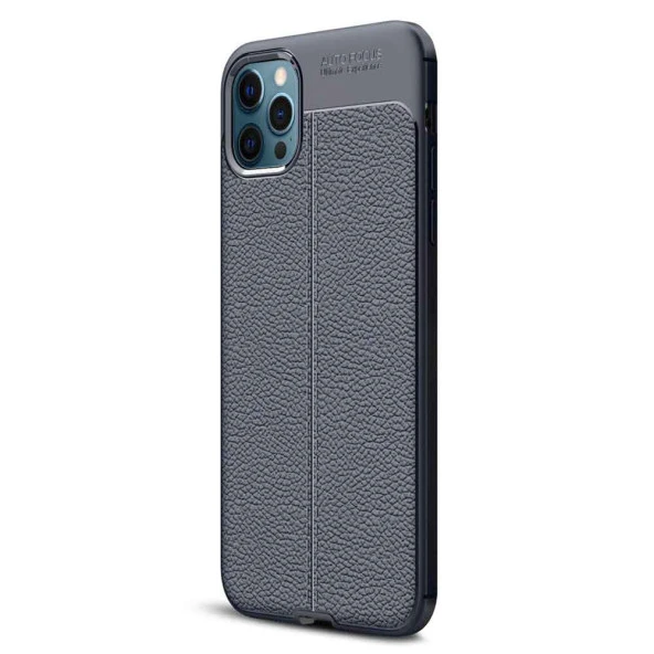 Apple IPhone 12 Pro Max Deri Görünümlü Firo Silikon Kılıf - Resim 7