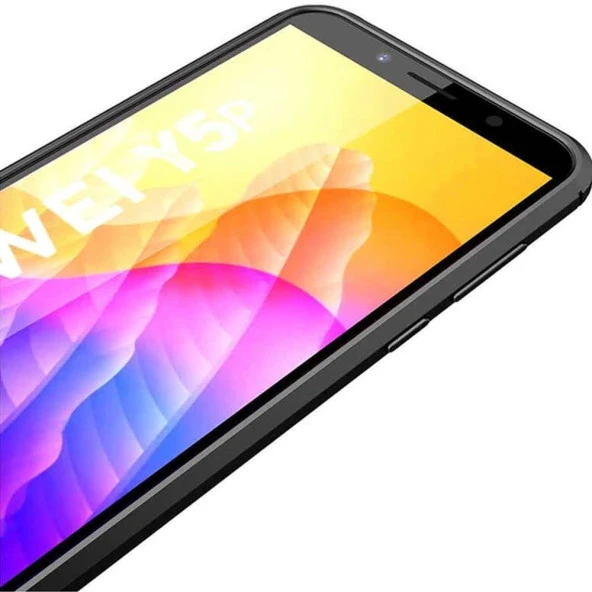 Huawei Y5P Deri Görünümlü Firo Silikon Kılıf - Resim 2