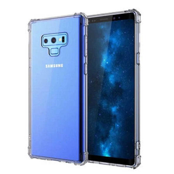 Samsung Galaxy Note 9 Shock Absorbing Darbe Emicili Şeffaf Silikon Kılıf ürün görseli 1