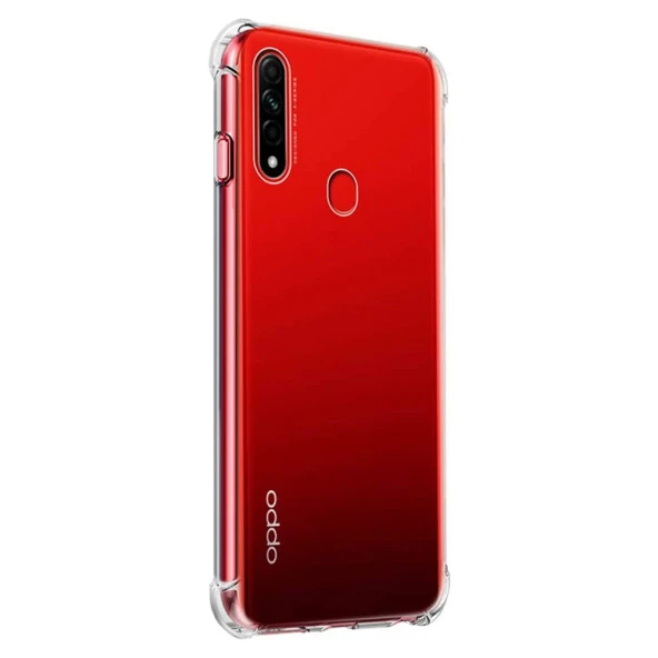 Oppo A31 Shock Absorbing Darbe Emicili Şeffaf Silikon Kılıf - Resim 2