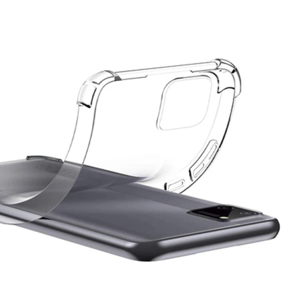 Realme C11 Shock Absorbing Darbe Emicili Şeffaf Silikon Kılıf - Resim 3