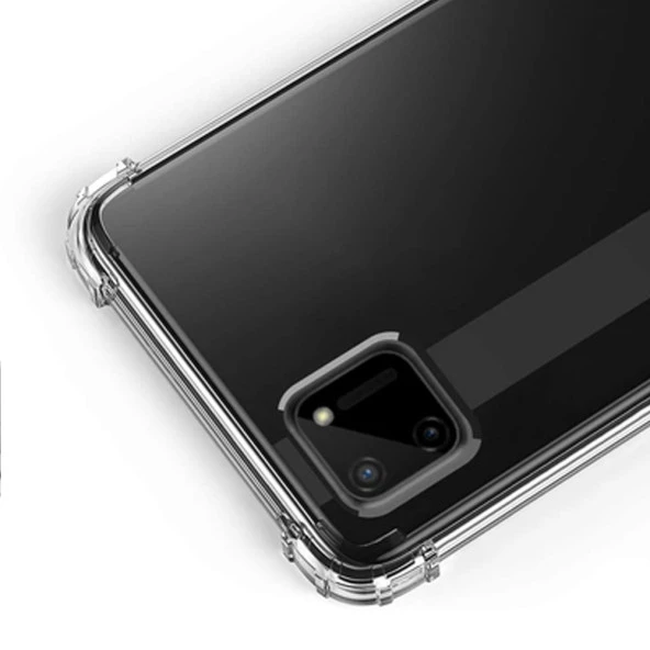 Realme C11 Shock Absorbing Darbe Emicili Şeffaf Silikon Kılıf - Resim 4
