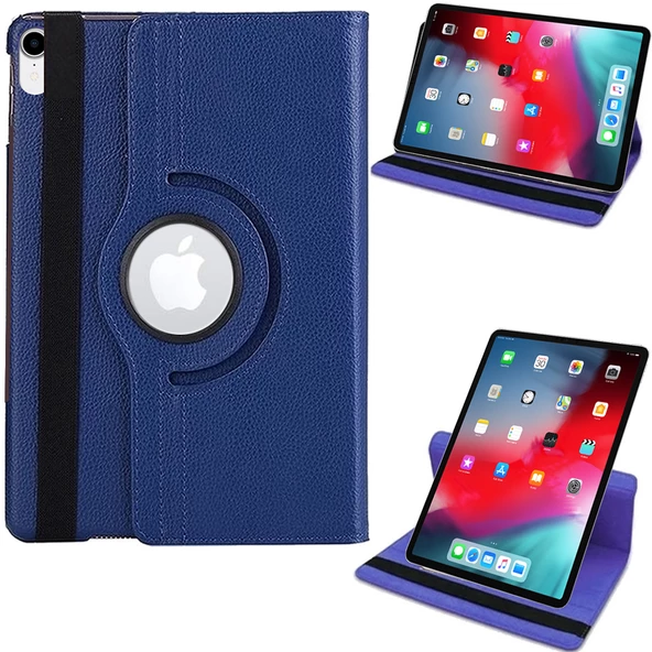 Apple Ipad Pro 12,9 inç 3 Nesil Döner Standlı Tablet Kılıfı - 7