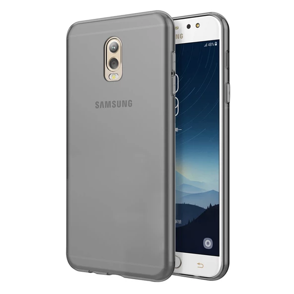 Samsung Galaxy C8 / J7 Plus 2017 Ultra İnce Kaliteli Esnek Şeffaf Silikon - 6