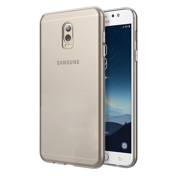 Samsung Galaxy C8 / J7 Plus 2017 Ultra İnce Kaliteli Esnek Şeffaf Silikon - 7
