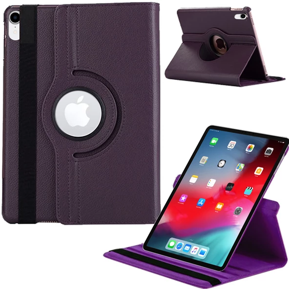 Apple Ipad Pro 12,9 inç 3 Nesil Döner Standlı Tablet Kılıfı - 8