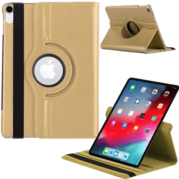 Apple Ipad Pro 12,9 inç 3 Nesil Döner Standlı Tablet Kılıfı - 2