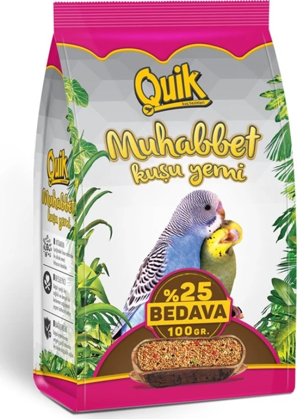 Quik Muhabbet Kuşu Yemi 500 Gr