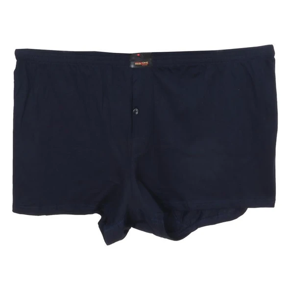 Battal Beden Erkek Boxer Penye Düz Lacivert - 3