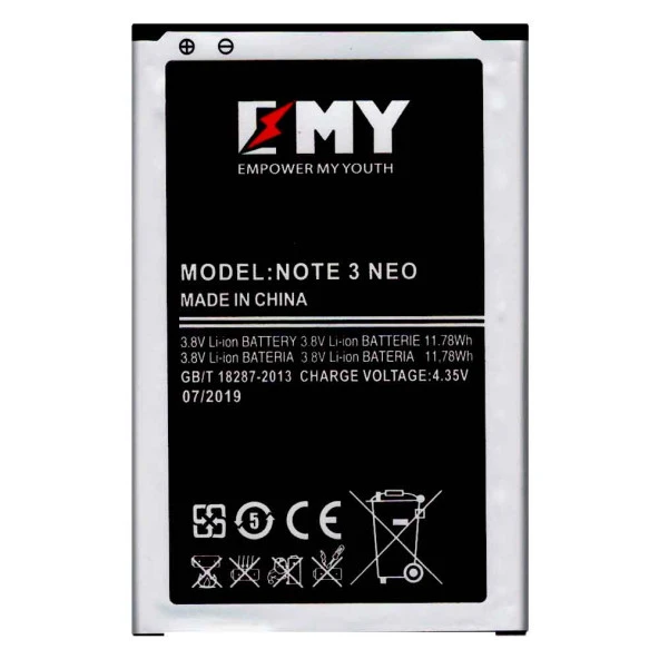Samsung Galaxy Note 3 Neo Uyumlu EMY Batarya