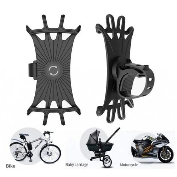 Esnek Silikon Örümcek Bisiklet Telefon Tutucu - Resim 4