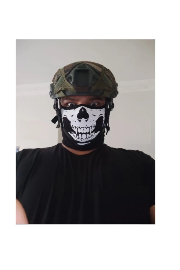 Motosiklet Kurukafa Balaklava Skull Mask Rüzgar Geçirmez Motor Maske Soğuk Yüz Koruma Kar Maskesi - 4