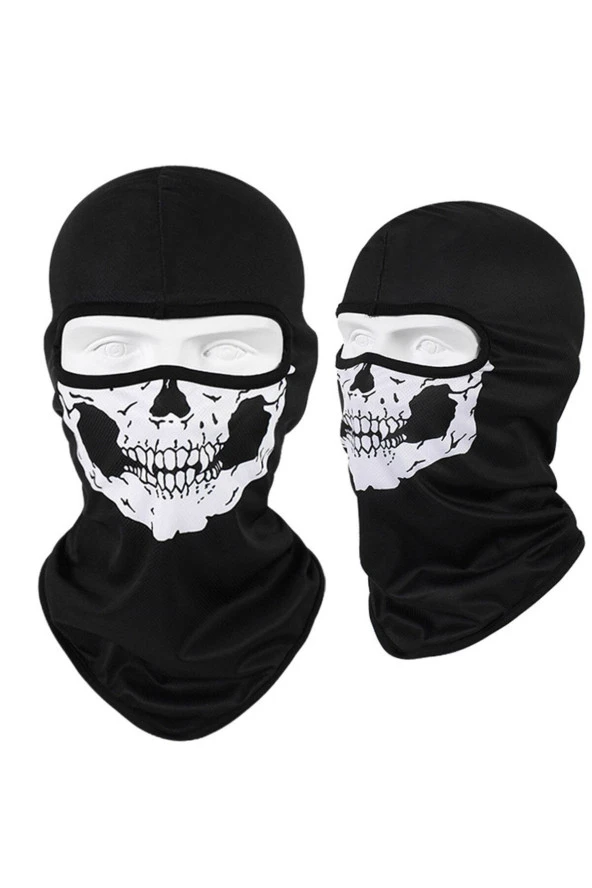 Motosiklet Kurukafa Balaklava Skull Mask Rüzgar Geçirmez Motor Maske Soğuk Yüz Koruma Kar Maskesi - 5
