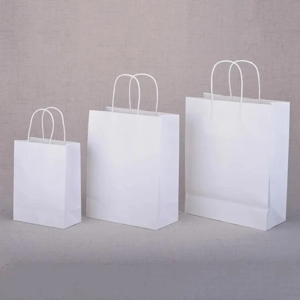 POŞET ÇANTA KRAFT BEYAZ 53*15*54 cm