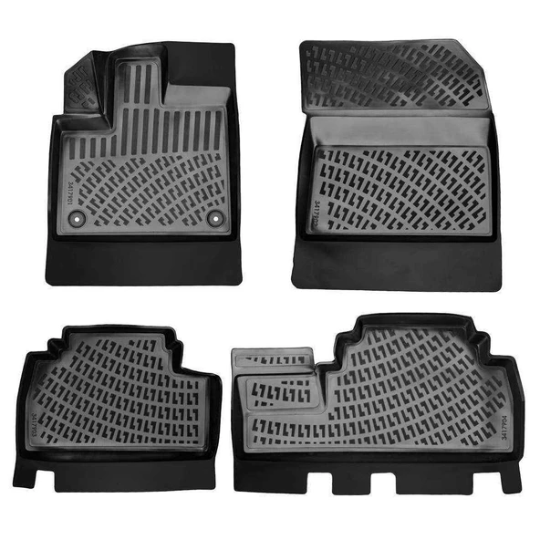 Rizline Opel Combo 2019 Sonrası  3D Havuzlu Paspas Siyah ürün görseli