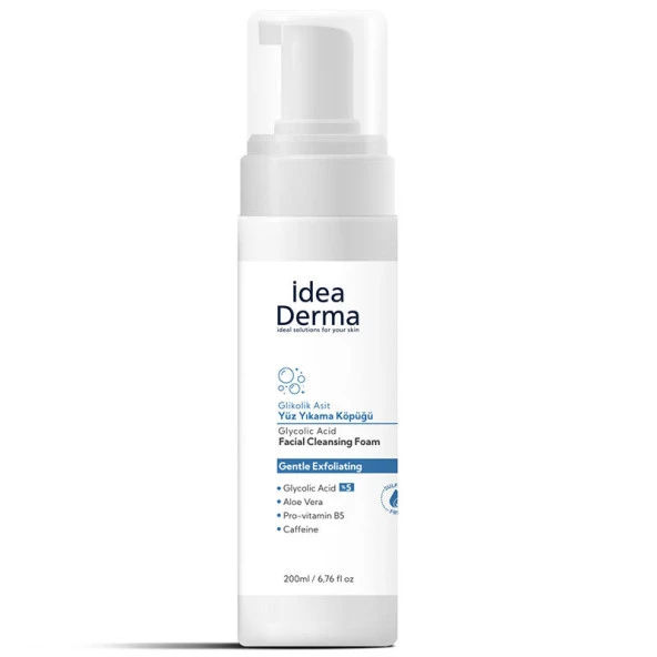 İdea Derma Glikolik Asit Yüz Yıkama Köpüğü 200 ml