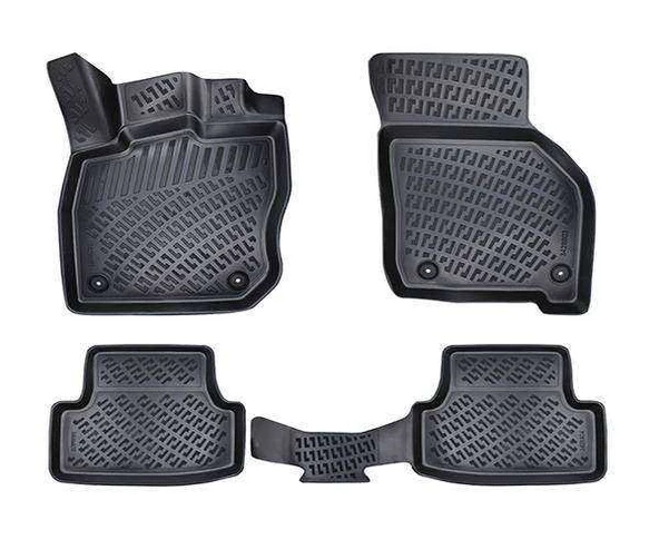 Rizline Volkswagen Golf 8 2019 Sonrası Otomatik VİTES  3D Havuz Paspas Siyah ürün görseli