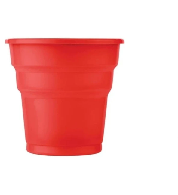 PLASTİK BARDAK KIRMIZI 25 ADET