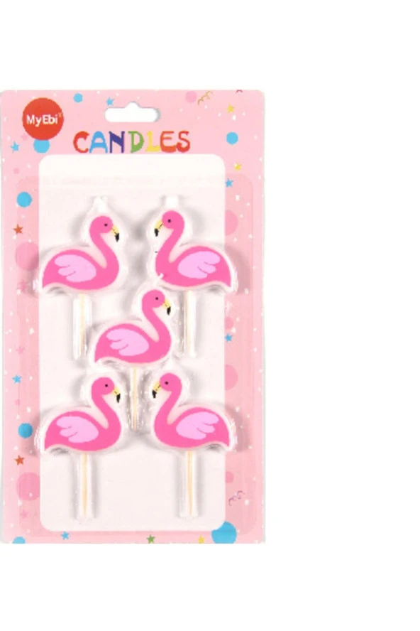 FLAMİNGO MUM SET 5 PARÇA
