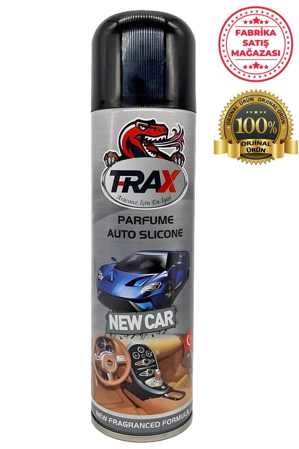 Trax Torpido Deri Plastik Için Parlatıcılı Silikon New Car Kokulu Parfüm Sprey 200ml