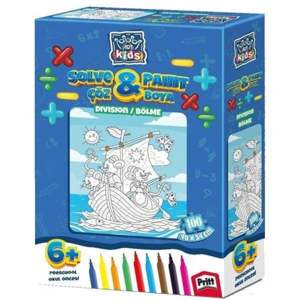 Art Kids Çöz Boya / Bölme 5849